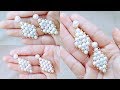 How To Make Pearl Dangle Earrings||Making Of Pearl Earrings At Home..!