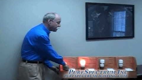 PureSpectrum, Inc., the next wave in lighting technology, low Power Factor CFL bulbs. Dimmable CFL Lighting Demo