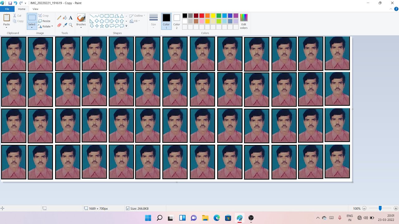 How to Make Passport Size Photo By Using of MS Paint 