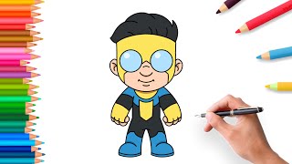 How to draw Invincible step by step | easy Tutorial for beginner