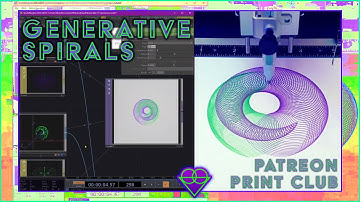 Generative Spirals // AxiDraw Timelapse // Patreon Postcard Plotter Print Club // March 2021 Edition