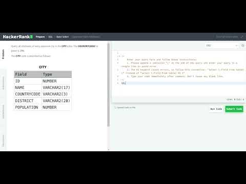 Mastering SQL Challenges on HackerRank: "Japanese Cities' Attributes"  Day 5/75 DAY CODING CHALLENGE