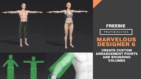 Marvelous Designer 6 - Create Custom Arrangement Points & Bounding Volumes