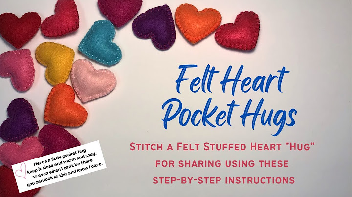 How to make a felted heart