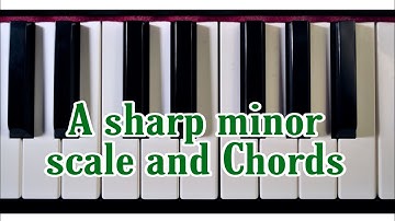 A sharp minor scale and Chords in Telugu