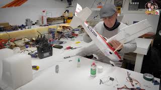 TopRc Hobby Cessna182   Adding flaps  Easy mod
