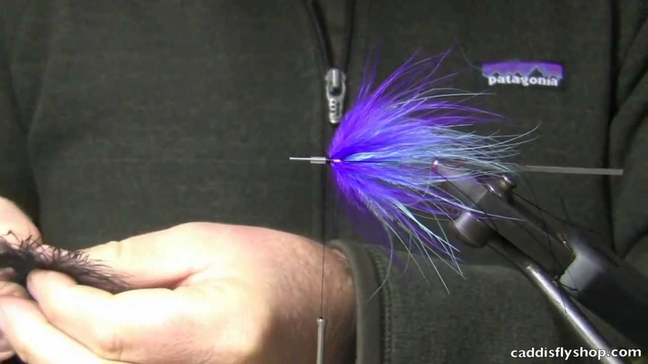Видео о вязании мушек Tri Color Marabou Tube Steelhead