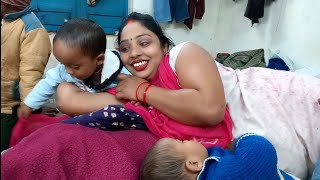 Cute Twins Baby Morning Vlog Cute Family Vlog Baldeepmonikavlog