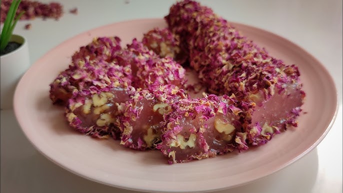 How to QUICKLY make CANDIED ROSE PETALS edible flowers step by step /  amazing 