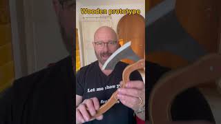 Folding Vikings Bearded Axe! Wooden Prototype