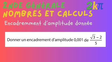 Donner un encadrement d