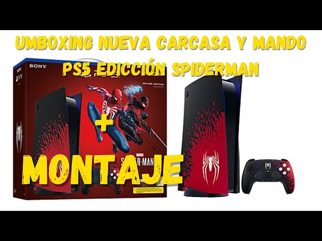 UMBOXING DE LA NUEVA CARCASA Y MANDO DE #PS5 EDICCIÓN DE #SPIDERMAN +  MONTAJE. 