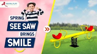 SS12 | Two Seater Spring Seesaw | Outdoor Seesaw | Seesaw Manufacturer | 8080260260 by royalplay.in
