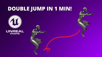 How to Make your Player Double Jump in Unreal Engine 5 in 1 min! - Tutorial