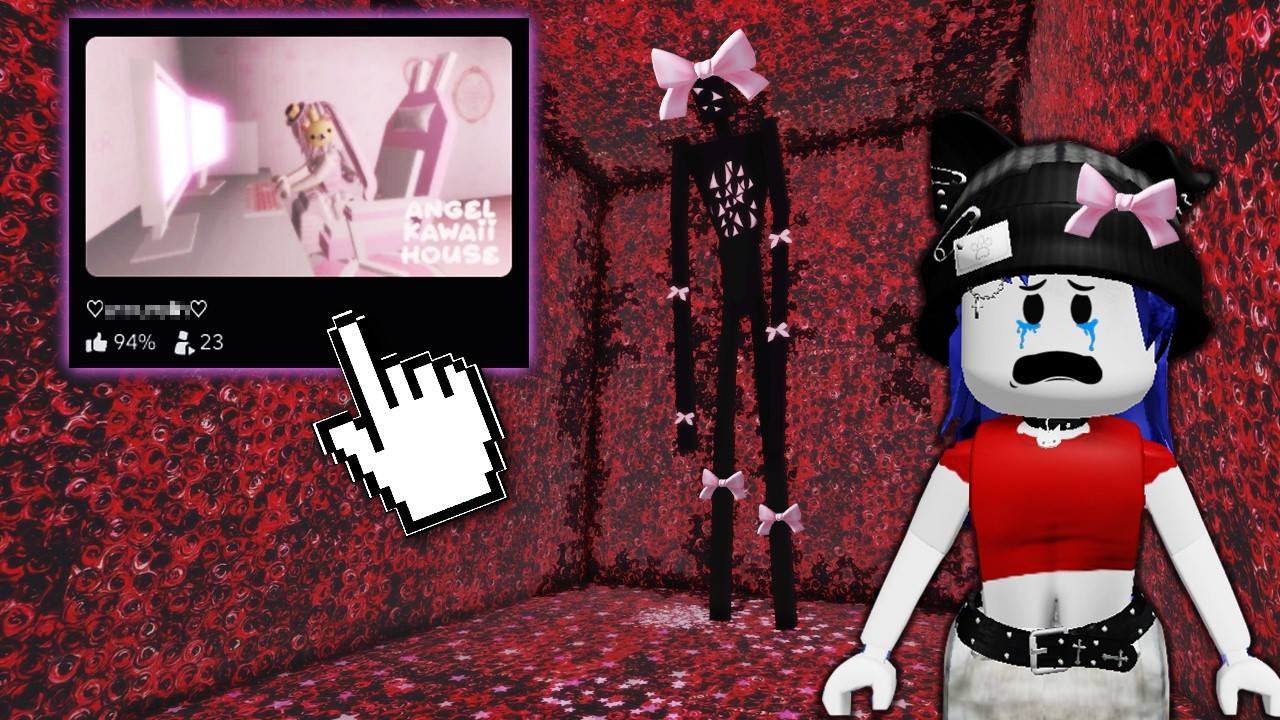 หน้าปกแมพดูน่ารักสีชมพู🌸แต่มีบางอย่างซ่อนอยู่ในแมพ! | Roblox Angel land Cute Core