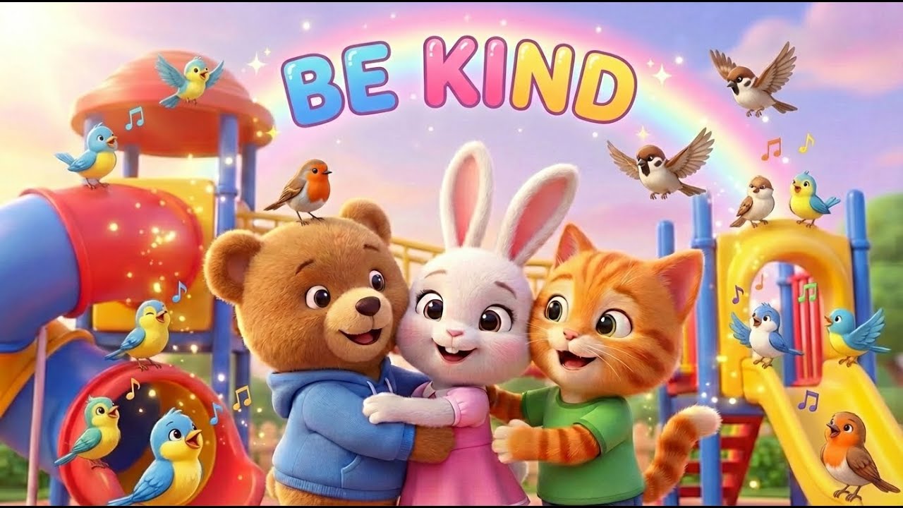 Be Kind Every Day 🐻✨ | Short Sweet Poem for Kids | Jungle Way