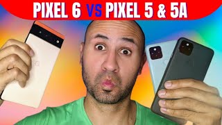 Pixel 6 vs Pixel 5 vs Pixel 5a: Cámaras, batería, diferencias y cuál vale la pena