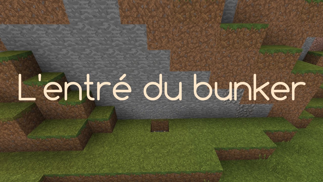 Tuto comment faire un Bunker dans minecraft poket édition fr la porte