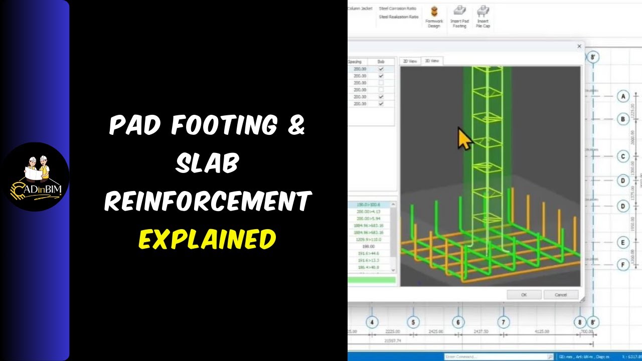 ProtaStructure Tutorial Foundation Pad Footing & Slab Reinforcent ...