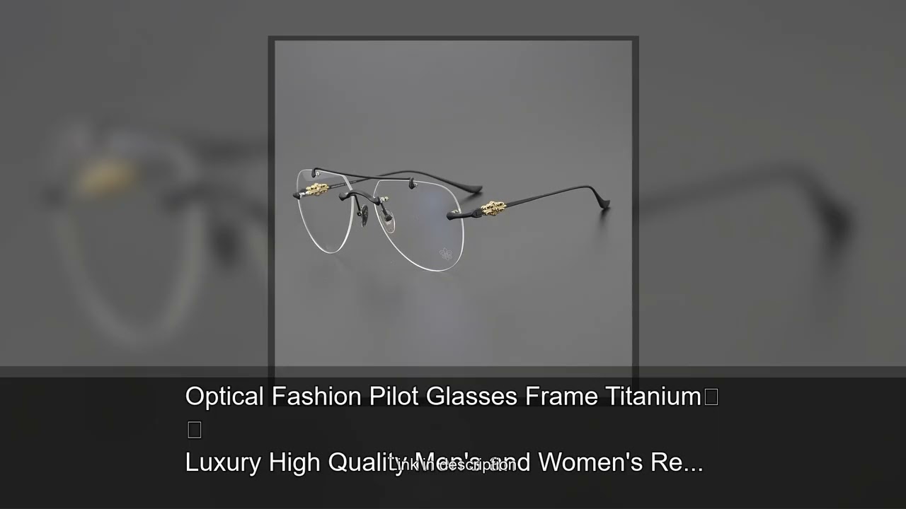 Optical Fashion Pilot Glasses Frame Titanium Luxury High Quality Men's and Women's Retro Square