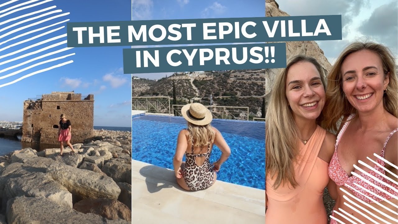 The most EPIC villa in Cyprus | Aphrodite's Rock, Paphos and villa tour [VLOG #1]