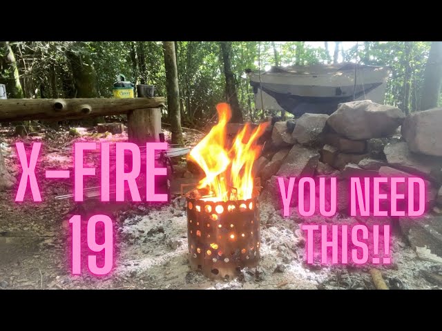 The X-FIRE 19 Camping Stove/Fire Pit - It's Soooooo Hot!!!! - YouTube