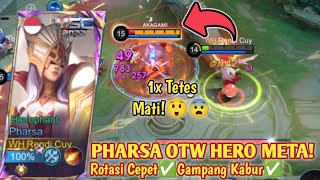 PHARSA COMEBACK TO META?🤔 GAMPANG KABUR SUSAH DITANGKAP! BUILD PHARSA TERSAKIT 2024 PATCH BARU -MLBB