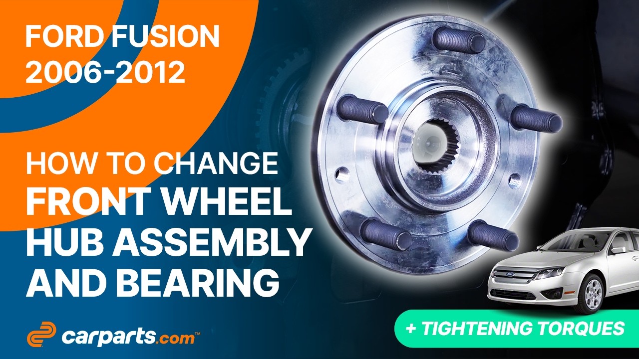 How to replace the Front Wheel Hub and Bearing 2006 - 2012 Ford Fusion ...