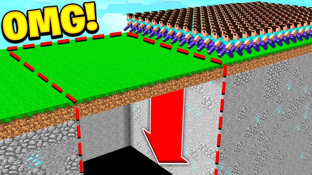 1,000 FANS vs MINECRAFT DEATH RUN! 😈 Download