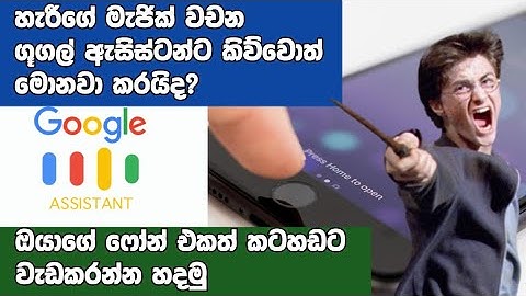 How google assistant react to harrypotter magic words#sinhala #warthamana