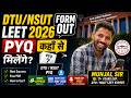 DTU/NSUT LEET ADMISSION 2026 B.TECH LATERAL ENTRY I TOTAL SEATS DTU NSUT LE FOR BTECH AFTER DIPLOMA