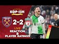 Liverpool drop more points  west ham united 22 liverpool  live player atings