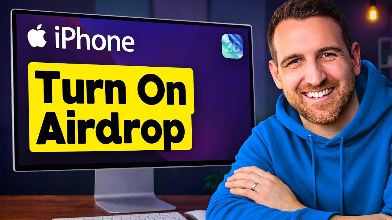 Как включить AirDrop на iPhone (iOS 26)