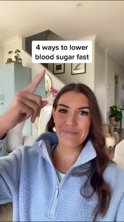 4 ways to lower blood sugar FAST! #shorts