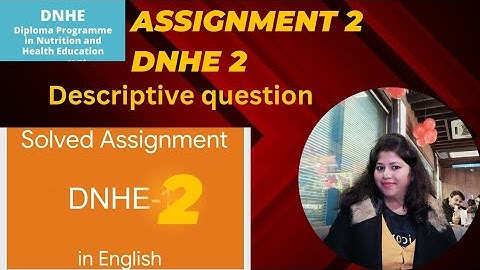 Question 5 a & b l Assignment 2 l DNHE 2
