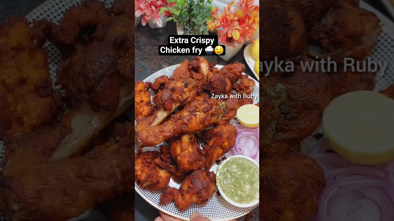 mansoon special 🌧️ extra Crispy Chicken fry #shorts #youtubeshorts #recipe