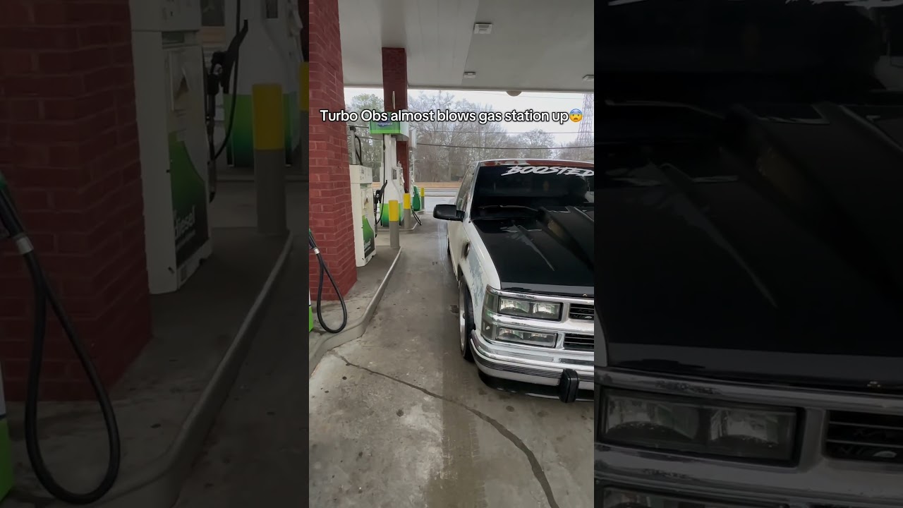 Turbo obs almost blows gas station up😨 
