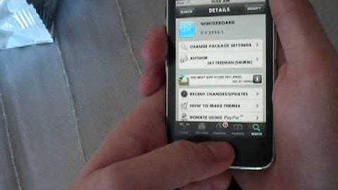 how to put themes on your jailbroken ipod touch or iphone