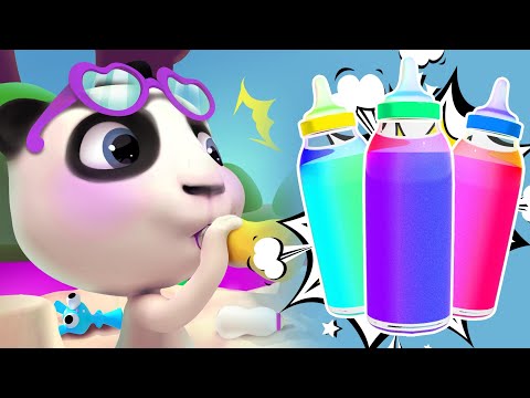 パンダ、どのボトルを選びたいですか？☀️ 子供のための漫画 ☀️ Dolly and Friends Shorts