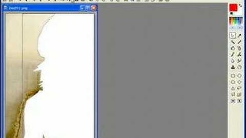 Photofiltre-Text Behind Person