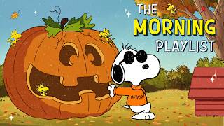 Pumpkin Morning Vibes with Snoopy 🎃🍂| Autumn Jazz Playlist for Relaxing Work & Fresh Start
