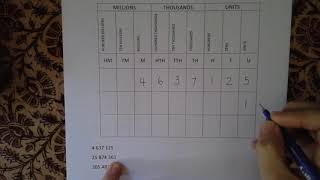 Mathematics : Grade 6 : Week 1 : 3. Place values (9 digits)