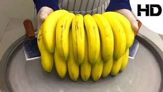 ايس كريم على الصاج بالموز (مع تقيمي للطعم)- banana