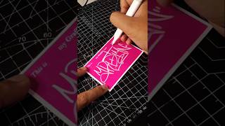 Ardian #ytshorts #shorts #tagging #graffiti #handstyle #lettering #cards #pink #drawing #art