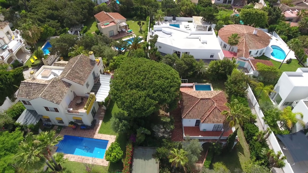 Villa Rosa For Sale, Marbesa, Costa del Sol, VIDEO BY DRONE YouTube