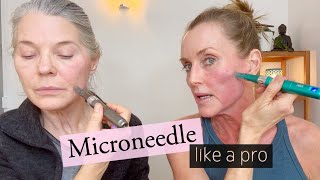 How to SAFELY & EFFECTIVELY Medical Microneedle  Full Demo Beginner to Advanced & what to use after