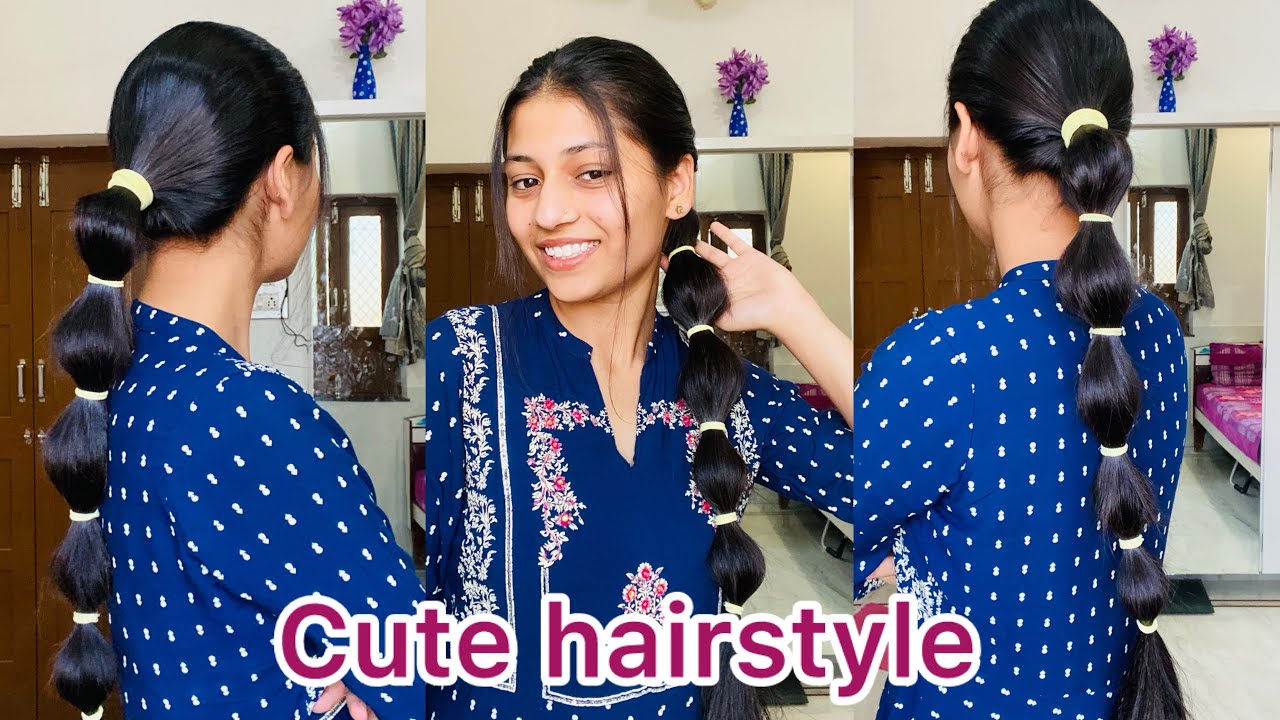 Cute and very simple hairstyle | #viral #hairstyle #viralvideo #youtube #video 