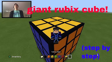 Building a giant rubix cube in Minecraft! - step by step ( Minecraft building )