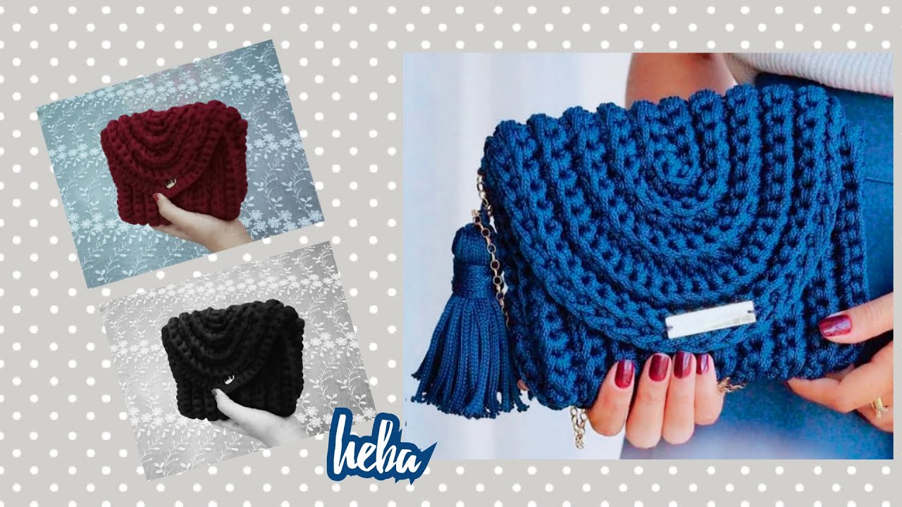 كروشيه شنطه كروس سهله جداً للمبتدئين بخيط كليم/مكرميه