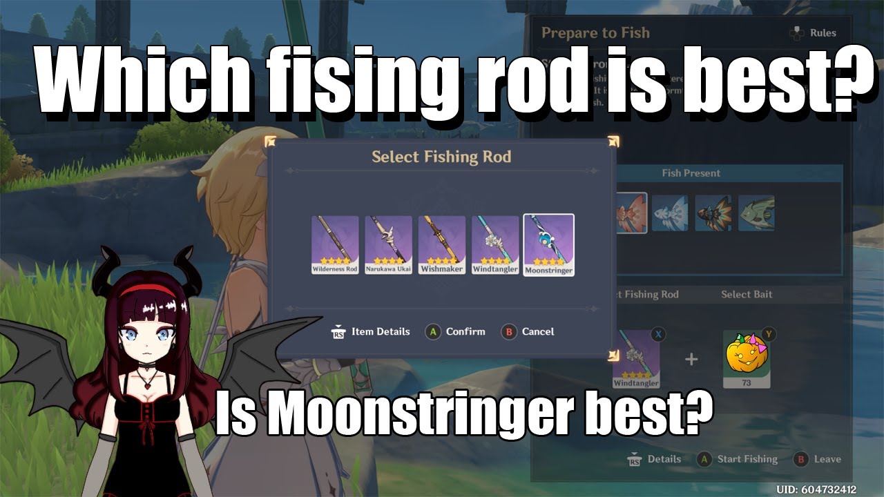 Which fishing rod is the best? Moonstringer or windtangler, wishmaster, etc  - Genshin Impact Inazuma 